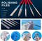 Polishing Kit,33Pcs Resin Supplies with Sandpaper,Resin File Kit,Polishing Strips&Blocks,Scissors,Wooden Brush,Cloth, Tools for Jewelry Making Supplies, Silicone Molds